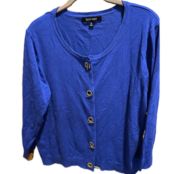 Ellen Tracy Sweaters - 221. WOMENS ELLEN TRACY XL DETAIL SWEATER